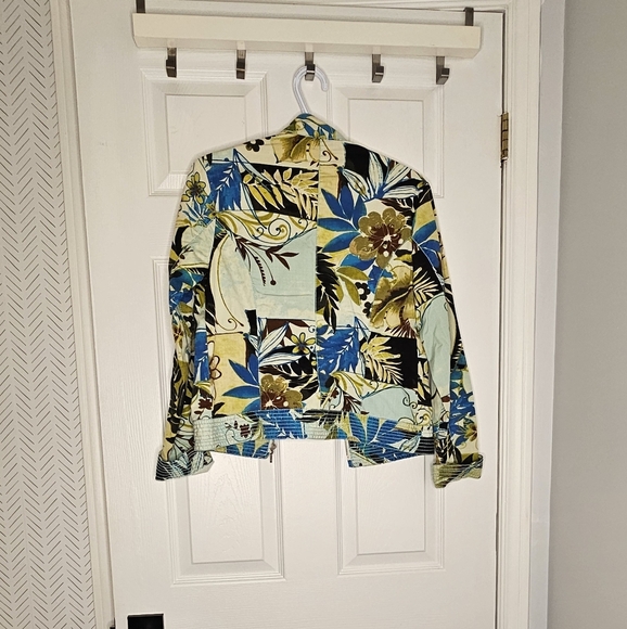 Floral Print Women's Jacket - Picture 2 of 3